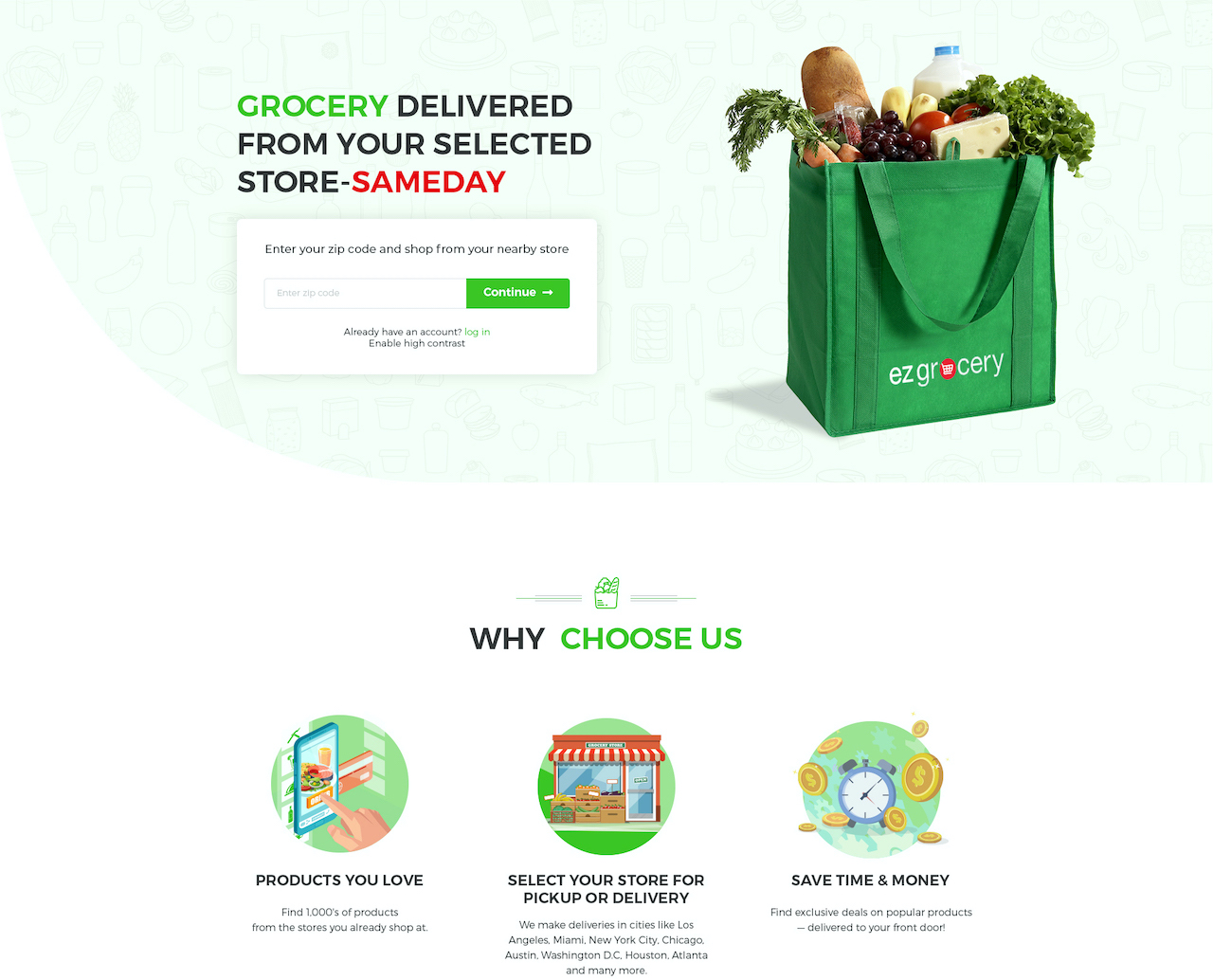EzGrocery — grocery delivery platform