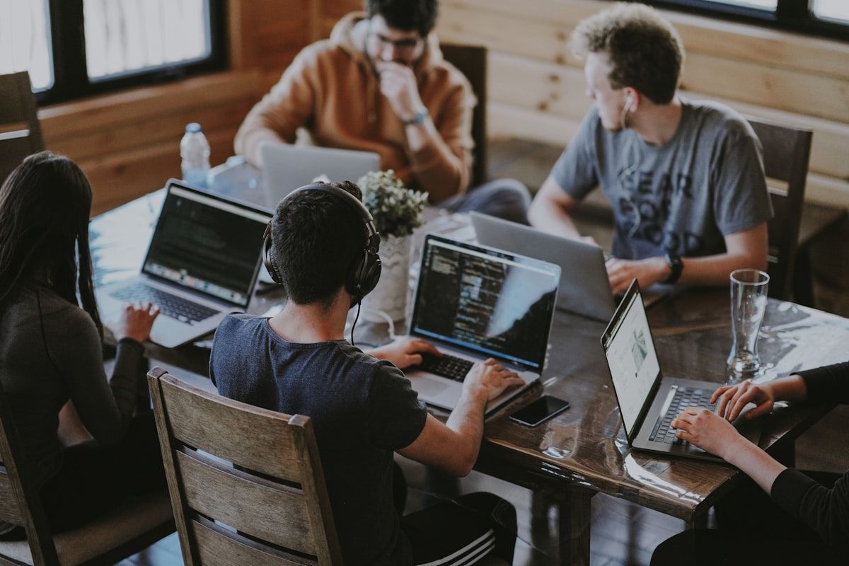Inverge Tech team collaborating